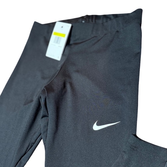 Nike Dri-FIT Black Running Leggings Zip Ankle NWT Women's Small - Picture 3 of 11